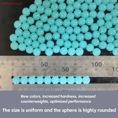 5 packs 7-8MM Frosted Gel Ball Tiffany Blue/Ghost Black Heavier Hardened Water Absorb Beads Toy Gun Bullet QJ93