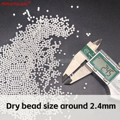 1kg 7-8MM Milky White Gel Ball Ammo for Gel Blasters Water Absorbing Beads Toy Gun Accessories Wholesale QJ147