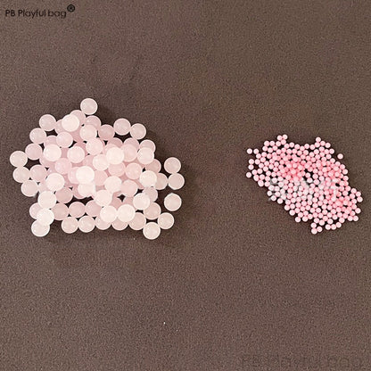 Outdoor Sport 7-8mm Pink Gel Ball Water Bullet Absorbing Ball Toy Accessories Frosted Hardening Crystal Beads Toy Gun Game QG501