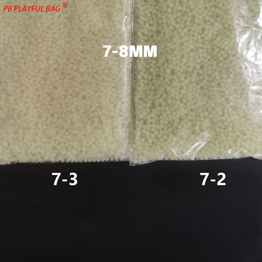 1KG 7-8MM Luminous Gel Ball Glow-in-dark Toy Gun Ammo Water Absorb Beads Wholesale QJ99