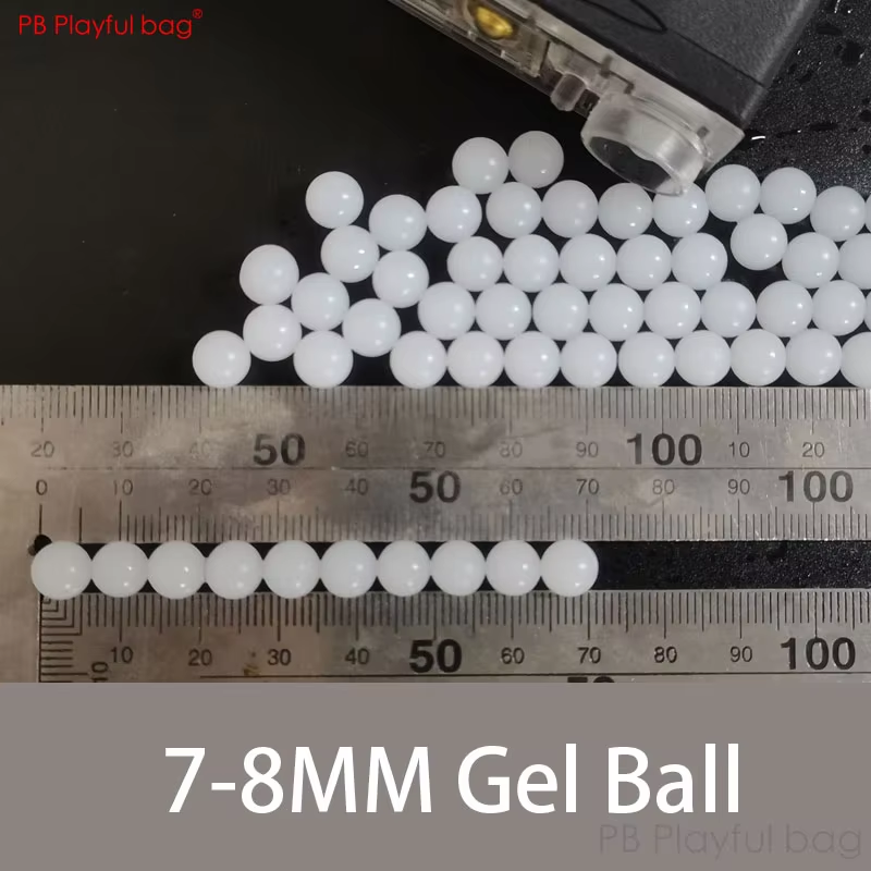 5 packs 7-8MM Toy Bullet For Gel ball Gun Toughened Weighted Milky white Water absorbing ball CS Game Toy accessory QJ68