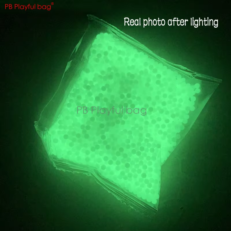 Playful bag CS Sport Toy Milky White Gel Ball Adding Hard Luminous Gel Ball 7-8MM For Gel Ball Gun QD9
