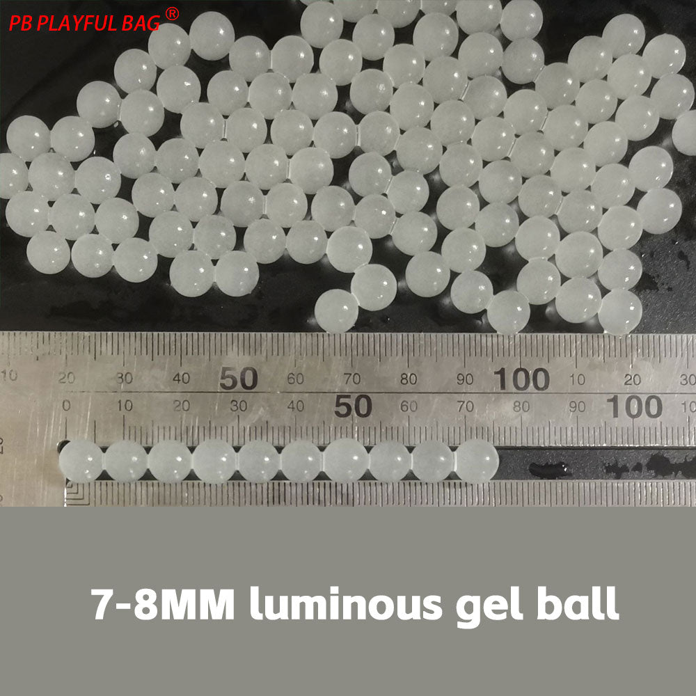 1KG 7-8MM Luminous Gel Ball Glow-in-dark Toy Gun Ammo Water Absorb Beads Wholesale QJ99