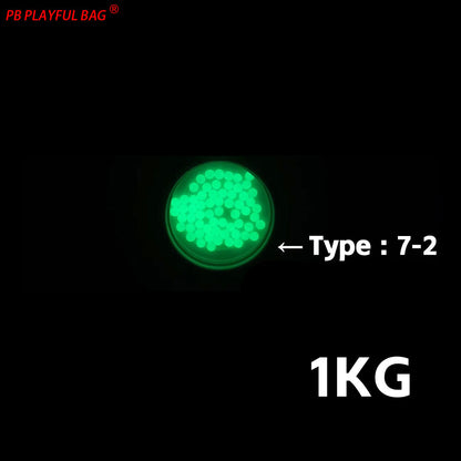 1KG 7-8MM Luminous Gel Ball Glow-in-dark Toy Gun Ammo Water Absorb Beads Wholesale QJ99