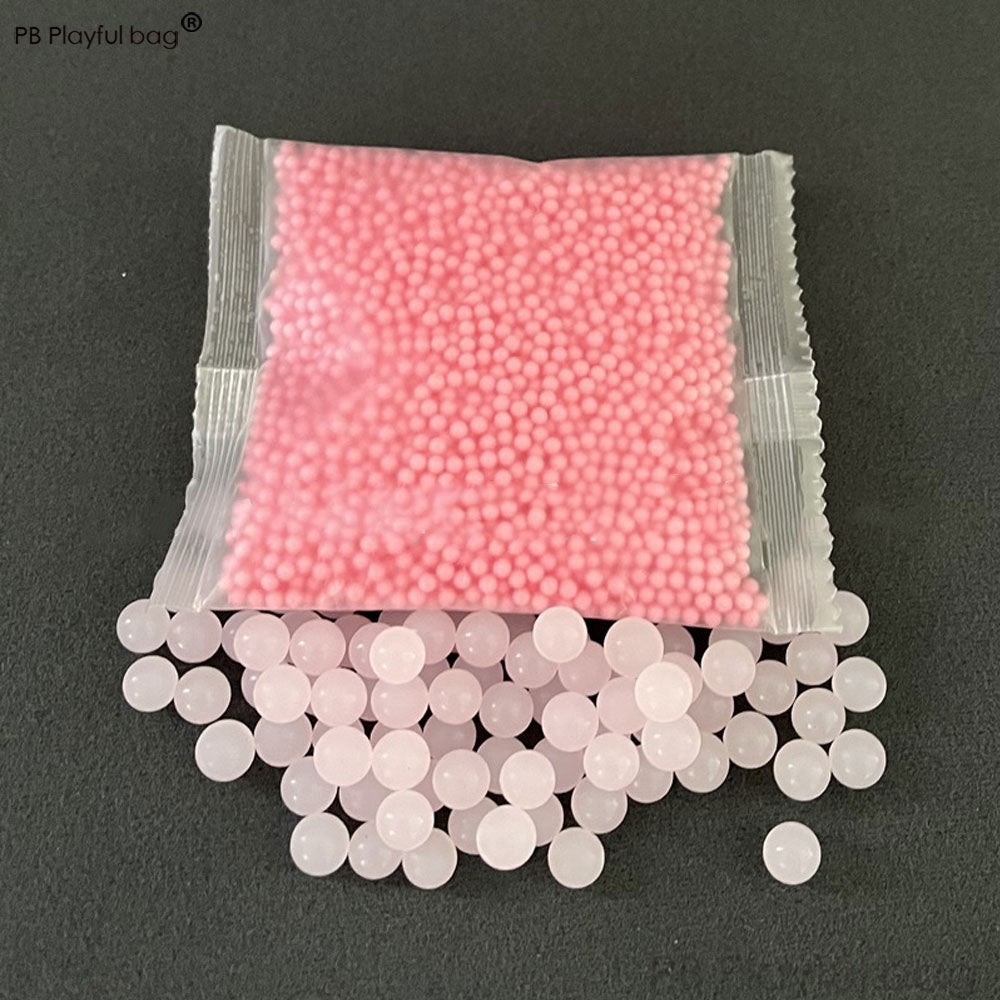 Outdoor Sport 7-8mm Pink Gel Ball Water Bullet Absorbing Ball Toy Accessories Frosted Hardening Crystal Beads Toy Gun Game QG501