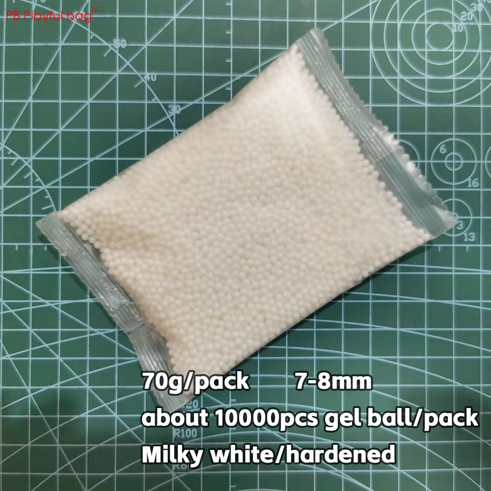 Playful bag Outdoor CS Sport Frosted Transparent Gel Ball Hardened Creamy White Crystal Gel Ball Toy special 7-8mm QE74