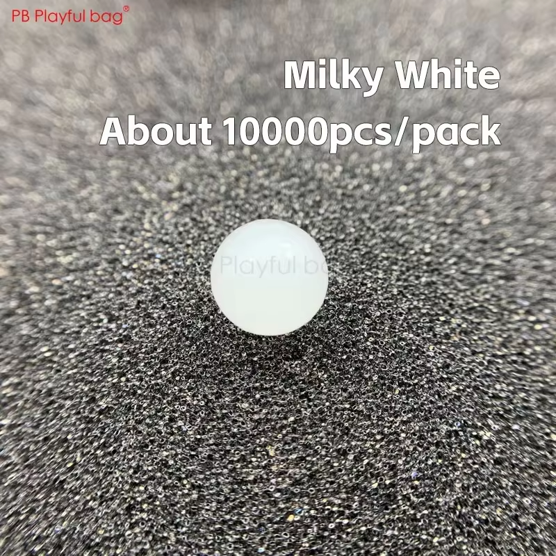 Playful bag CS Sport Toy Milky White Gel Ball Adding Hard Luminous Gel Ball 7-8MM For Gel Ball Gun QD9
