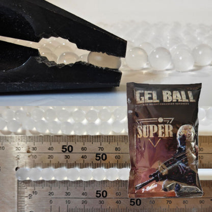 5 packs 7-8mm Reinforced Frosted Gel Ball Toy Gun Bullet Toughened Weighted Hardened Gel Ball Water Absorb Beads Toys Accessory QJ94