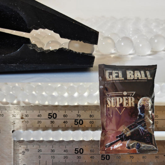 5 packs 7-8mm Reinforced Frosted Gel Ball Toy Gun Bullet Toughened Weighted Hardened Gel Ball Water Absorb Beads Toys Accessory QJ94