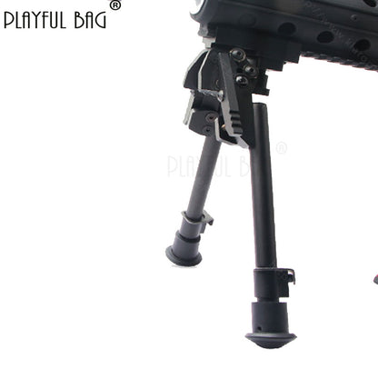 6 inches Bipod of toy gun Rifle tripod Detachable assembledCarbon fiber high-quality tactical tripod  telescopic support  6 inch 20mm card slot JD19