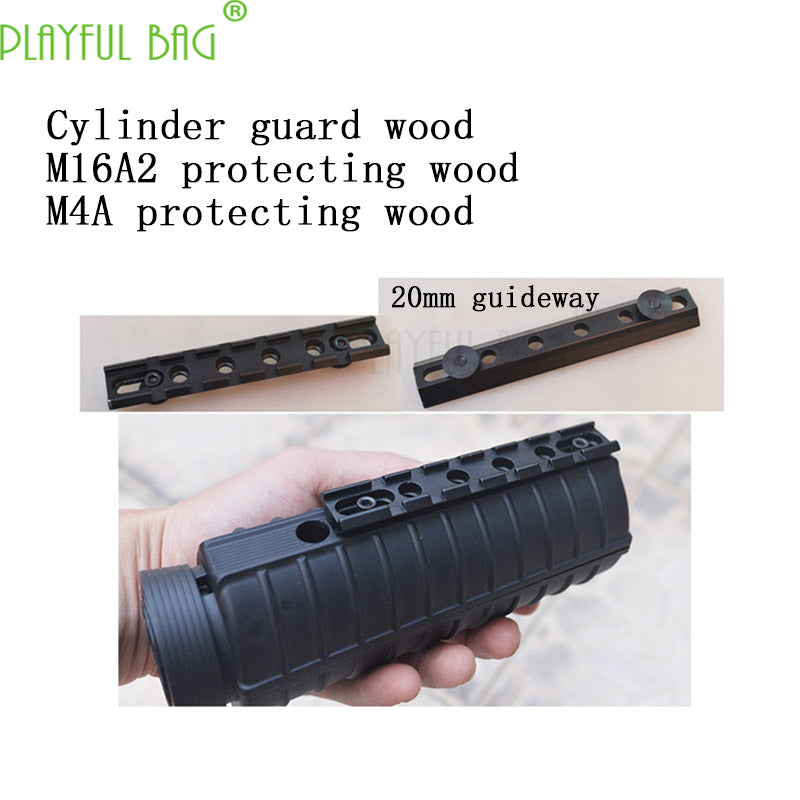 Outdoor activities CS toy Jinming 9 generation M16A2 cylinder protect the wood guide bar accessories Soft bullet OI54