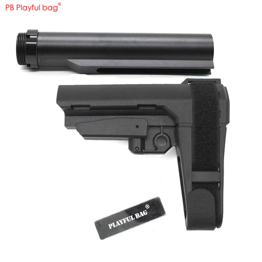 屋外撮影用の遊び心のあるバッグのおもちゃ Sb A3 ストラップバット 調節可能な弾性ベルクロ包帯 腕に固定された銃のバット バッファーチューブ付きバット KD57A