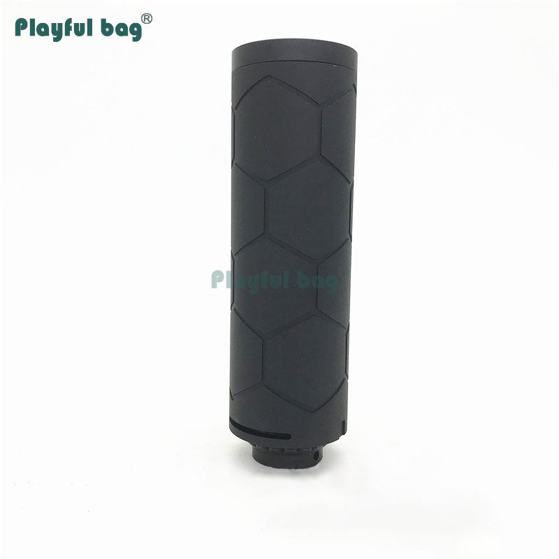 Playful bag CS Decorative silencer 14mm reverse thread honeycomb silencer Gel ball blaster accessory CS DIY toys APA07