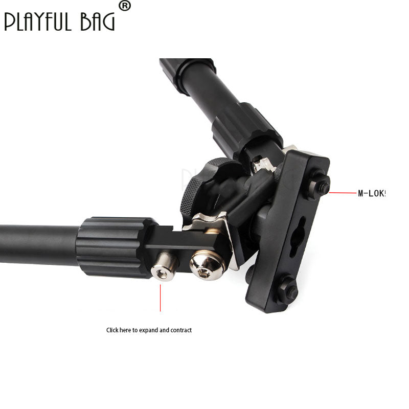 Y91-A M-LOK 6 inch JD17  bipod Rifle tripod Detachable assembledCarbon fiber high-quality tactical tripod  telescopic support