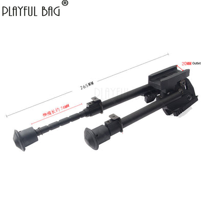 6 inches Bipod of toy gun Rifle tripod Detachable assembledCarbon fiber high-quality tactical tripod  telescopic support  6 inch 20mm card slot JD19