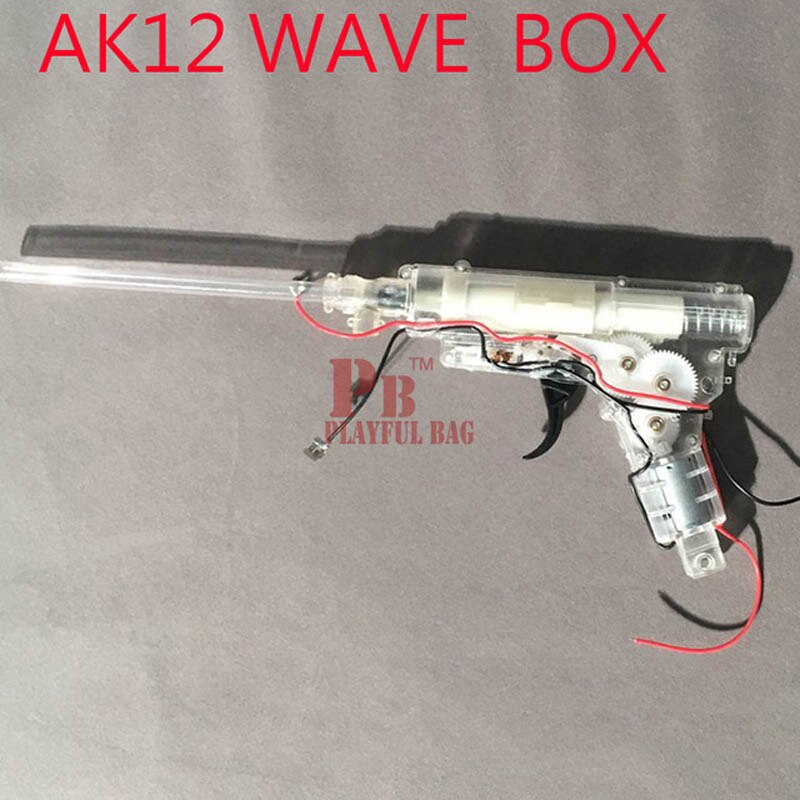 Creative PB Playful bag Outdoor cs sports essential equipment small moon AK12 water pistol ak47 wave box accessories NA26Gear box of toy gun