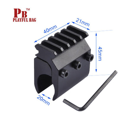 Custom Playful bag capture accessories single-tube pickup track adapter 20MM track installer tube clamp sight holder OA16