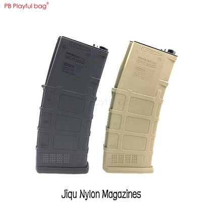 Outdoor CS Game  Jiqu luminous water bullet &Jiqu Nylon and Jinming 8 HK416 Upgrade material Cartridge clip black cow ttm ID32