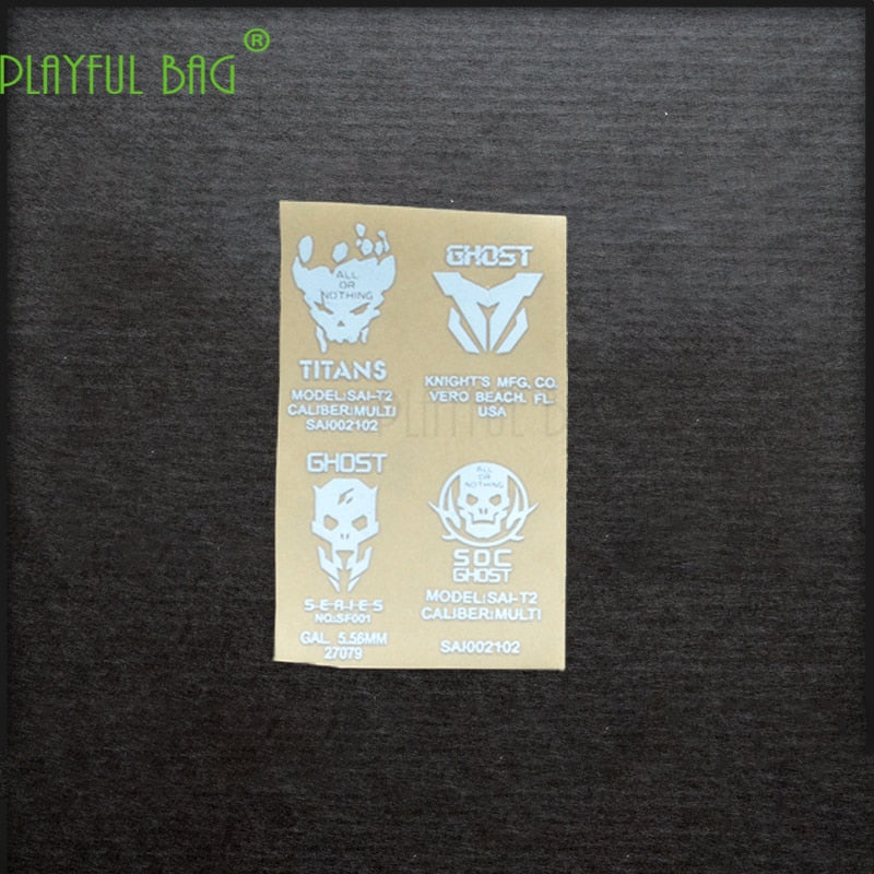 Mk18 Sticker playful bagOutdoor CS Ghost case Metal waterproof DIY sticker mk18 con ...