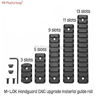 Outdoor CS MI handguard water bullet toy refitting upgrade material accessory M-LOK guide rail piece 3 7 13 slot 20 mm QE64