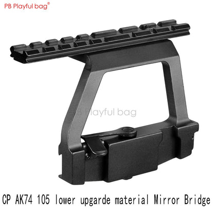 Outdoor CS MST AK74U mirror bridge water bullet gun accessories special handguard guide rail AK side mirror bridge Jinming QE59