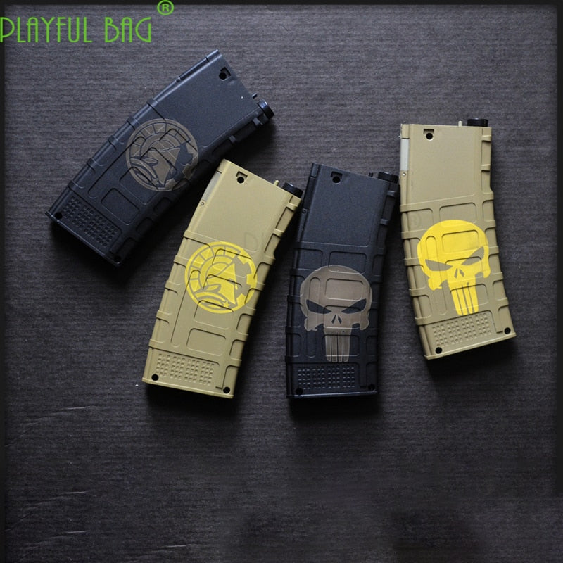 playful bagOutdoor CS sticker laser engraving BD 556 water bullet magazine XM316 BA 556 core Jinming 8 generation M4 Glockis SCAR L59