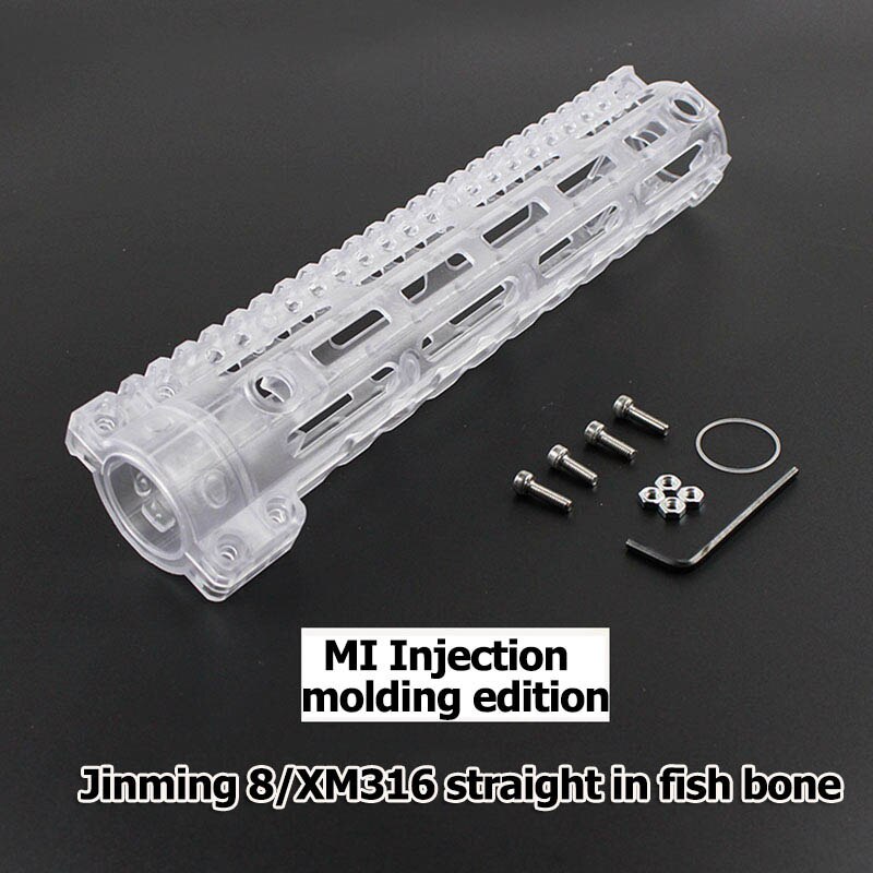 Outdoor sports essential jinming8 gen8 XM316 straight insert transparent MI fishbone wave box injection molding casing OA39Gear box of toy gun