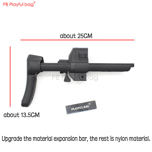 Гуллівая сумка CS цацка MP5K/MP5 Нейлонавы тэлескапічны прыклад з мадэрнізаваным матэрыялам Тэлескапічны стрыжань Аксэсуары для пісталета з воднай куляй KD63