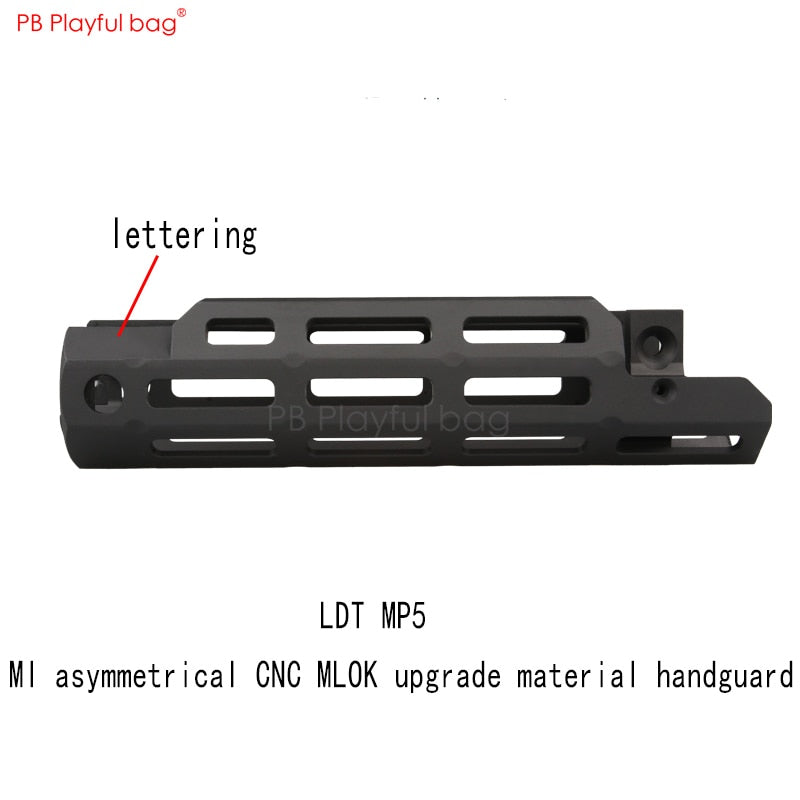 Playful bag Jiqu MP5 MI upgrade material CNC MLOK handguard water bullet modification accessories Outdoor CS toy accessory OB57