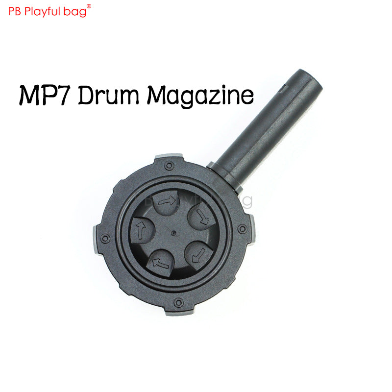 Playful bag MP7 nylon water bullet drum large capacity drum magazine Water bullet toy gun original accessories ID37