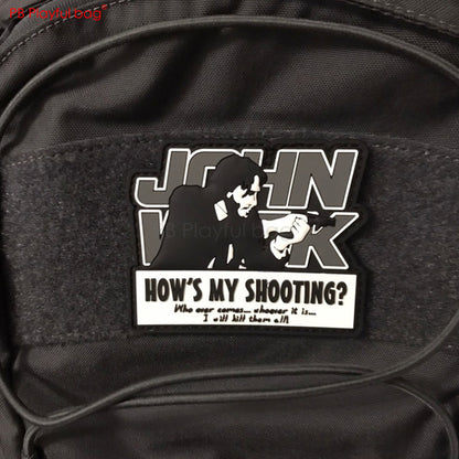 гуллівая сумка гуллівая сумка Тактычная нашыўка на адкрытым паветры John Wick 2 Patch Creative CS tactical Patch Movie Фанаты Джона Уіка любяць L73 