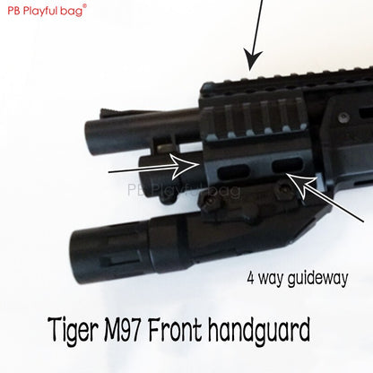 Playful bag Upgrade materials of M97 handguard long guide rail ammunition bin upper rotation refitting accessories OB46