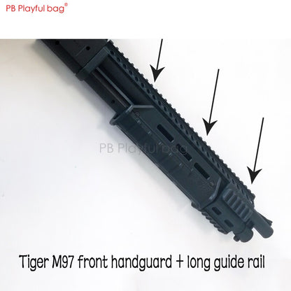 Playful bag Upgrade materials of M97 handguard long guide rail ammunition bin upper rotation refitting accessories OB46