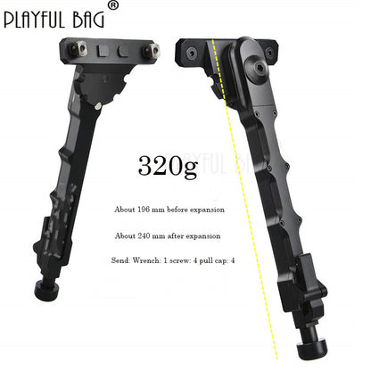 playful bag Outdoor sports accessories Upgrade metal materials Bipedal stand for toy rifle and shotgun bipod with an adjustable stability gun V9
