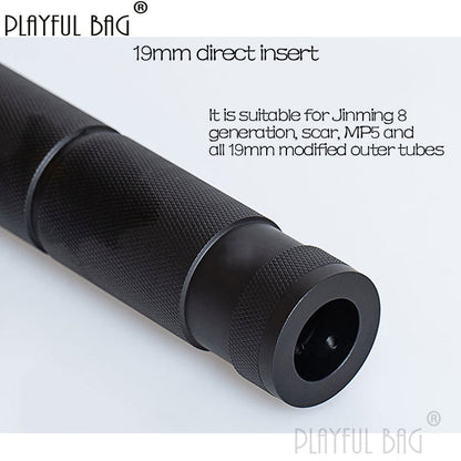 PB Playful bag Decorative front tube 14mm CCW Jinming 9 M4 silencer CS sport accessory Gel ball gun decorative toy MA17S